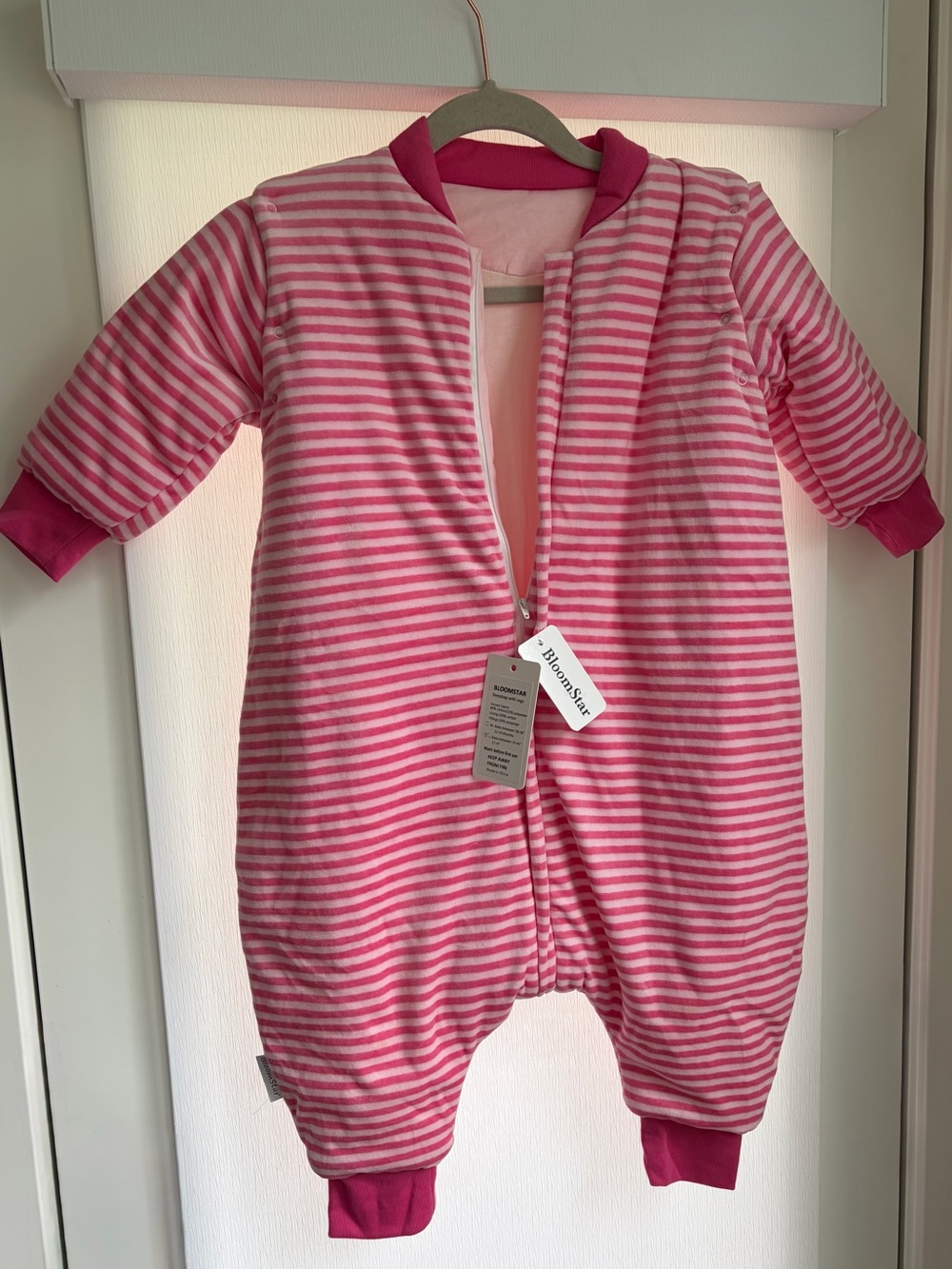 Pink Striped Toddler Sleep Bag/Sack NWT